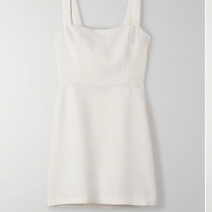 Aritzia Wilfred Ecoulement Dress White Birch